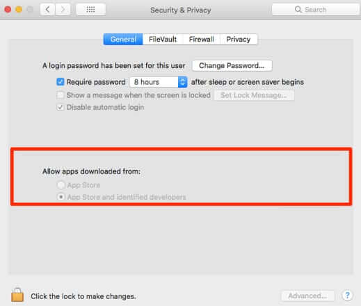 Allow Apps Downloaded From Anywhere Mac Greyed Out